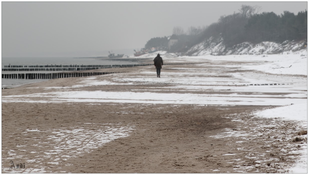 The walk into the livid distance